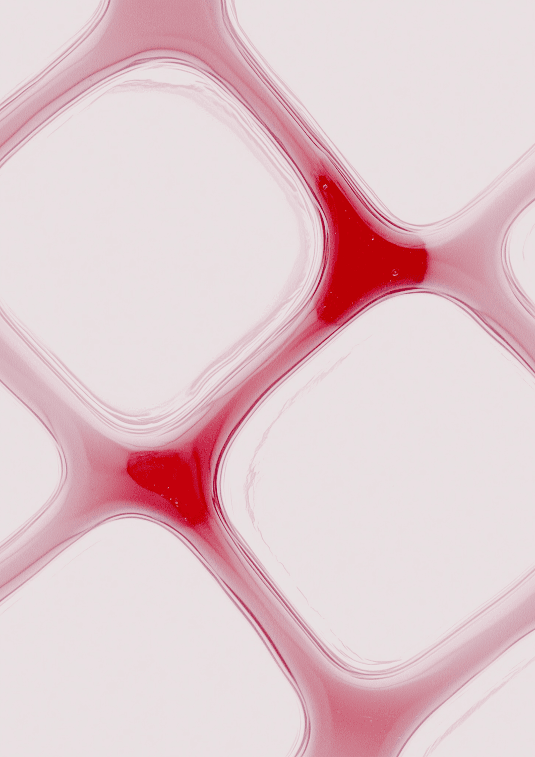 Abstract glossy grid pattern with fluid intersections